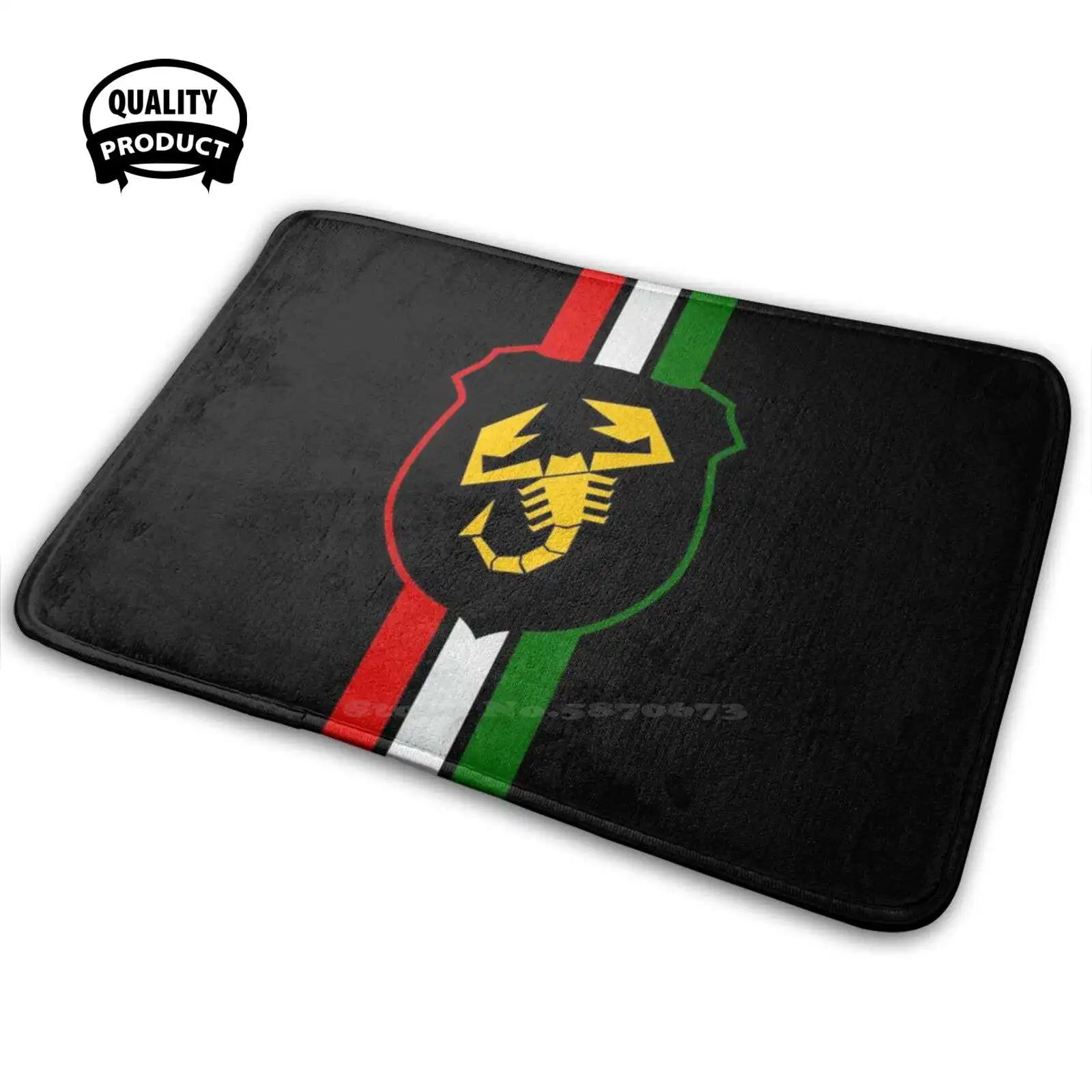 Abarth 3D Morbido Tappetino Antiscivolo Tappeto Cuscino Abarth Abarth 500 124 Fiat 500 Fiat 600 Fiat Punto Fiat 124 124 Abarth Italia