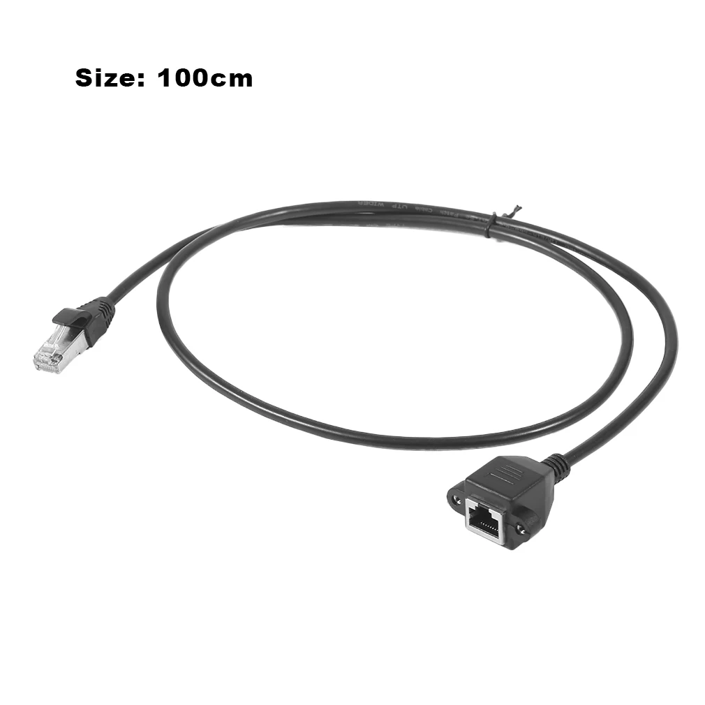 60 см/100 см штекер к гнезду RJ45 винт Панель Крепление Ethernet LAN Сетевой удлинитель для ноутбука для ПК