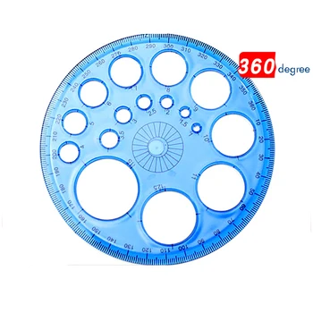 

360 Degree Plastic Protractors for Angle Measurement 11.5cm Diameter Circle Drawing Template Circle Maker School Office Supply
