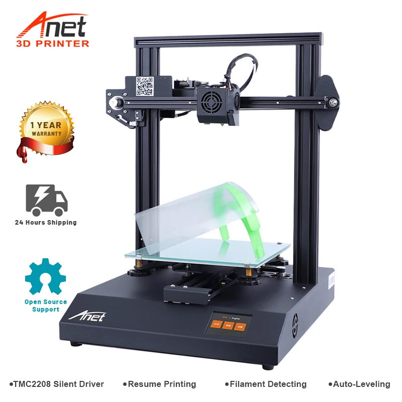 US $212.55 Anet Ultra Silent ET4 Pro 3D Printer With TMC2208 Driver FDM DIY Auto Self Leveling Support Open Source