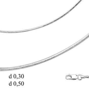 

AQUAMARINE chain without inserts, silver 925