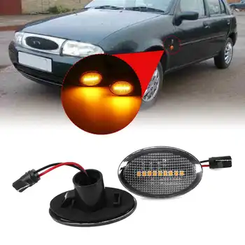 

2x Dynamic LED Side Marker Lights 12V Flowing Turn Signal Light Blinker for Ford Transit / Tourneo MK6 MK7 00-14 Ka 96-08