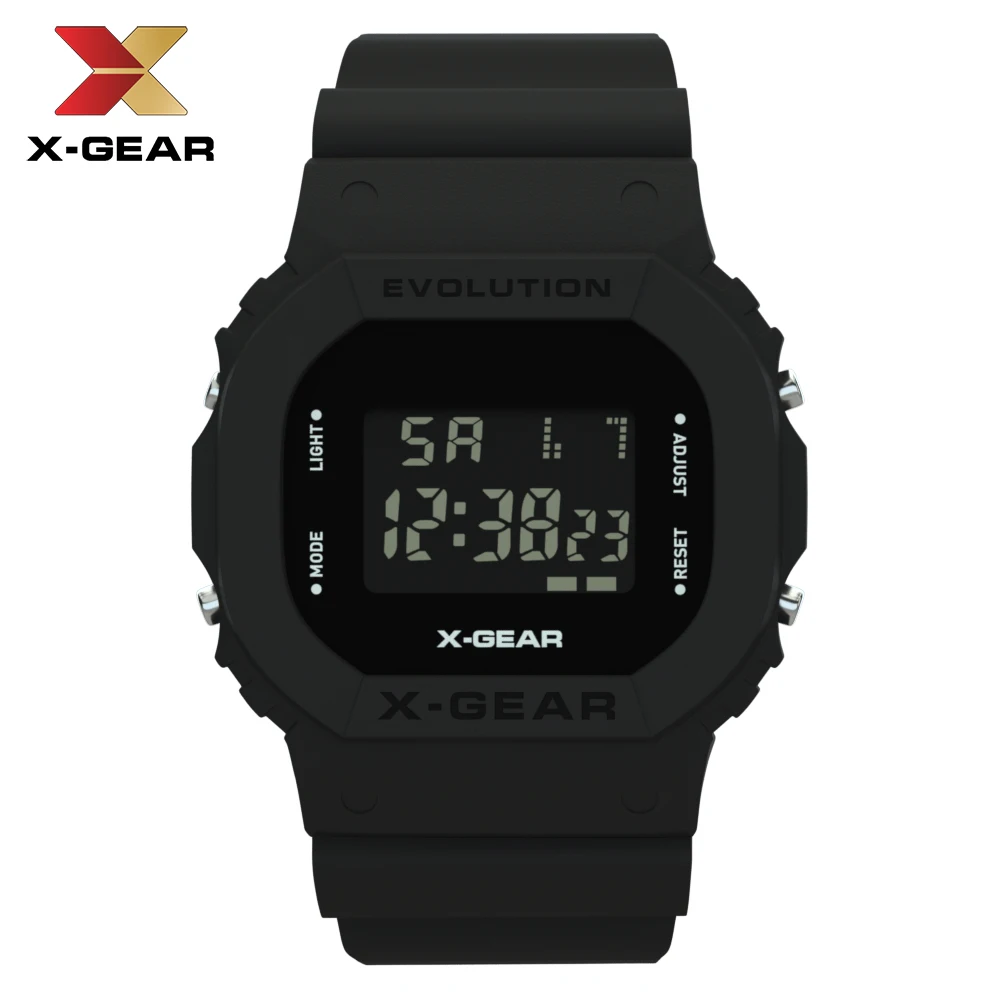 Часы X-Gear для мальчиков светящиеся водонепроницаемые электронные часы с цифровым