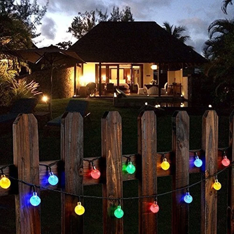 

Super Bright Fairy String Light Crystal Globe Ball 30LED Solar Festival Xmas Decor Yard Garden Outdoor Landscape Lamp