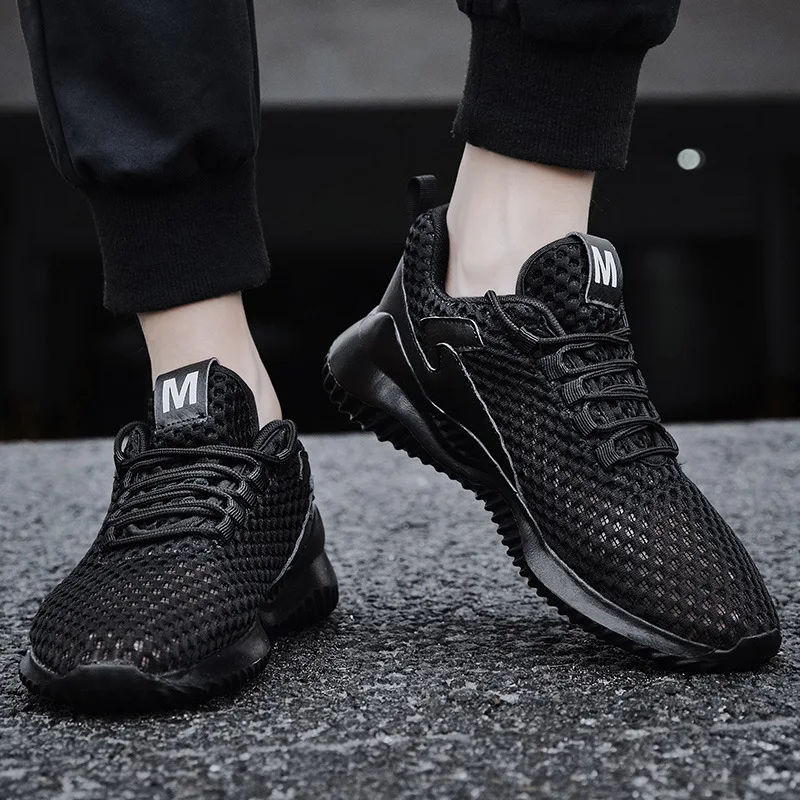 

Summer Large Size Punched Sheet Shoes Lower-cut Casual Shoes Men's Comfortable Fly Netting Cloth Shoes Foot Covering Sports Runn