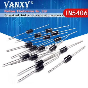 

20pcs 1N5406 IN5406 3A/600V DO-27 Rectifier diode