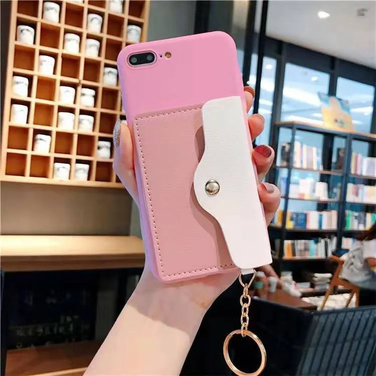 Наручные Плетеный бумажник чехол для huawei Honor 20i 8 9 8A Pro/Mate 10 Lite 10i 20 7C 6X GR5 GR3 5X 8s7S 7X 7A ремешок чехол - Цвет: Pink
