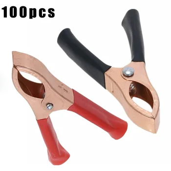 

Car Alligator Clips Battery Clamps For Voltage Tester 70mm 30A Crimp Auto Tools