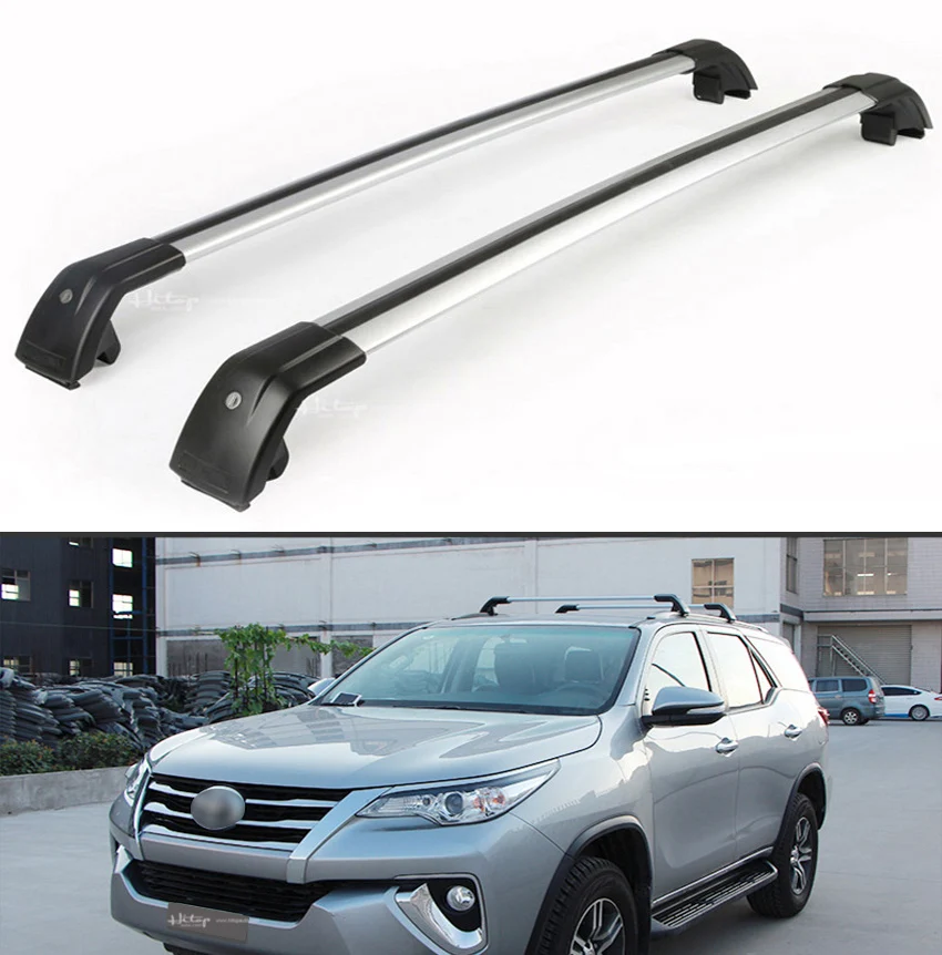 Перекладина балка на крышу/крыша багажная штанга для Toyota Fortuner-, авиационный алюминиевый сплав, светильник, но жесткий, помогает экономить топливо