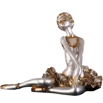 

Nordic Ballet Dancer Statue Creative Resin Character Sculpture Ornament Room Desktop Decoration Home Decoration Accessories