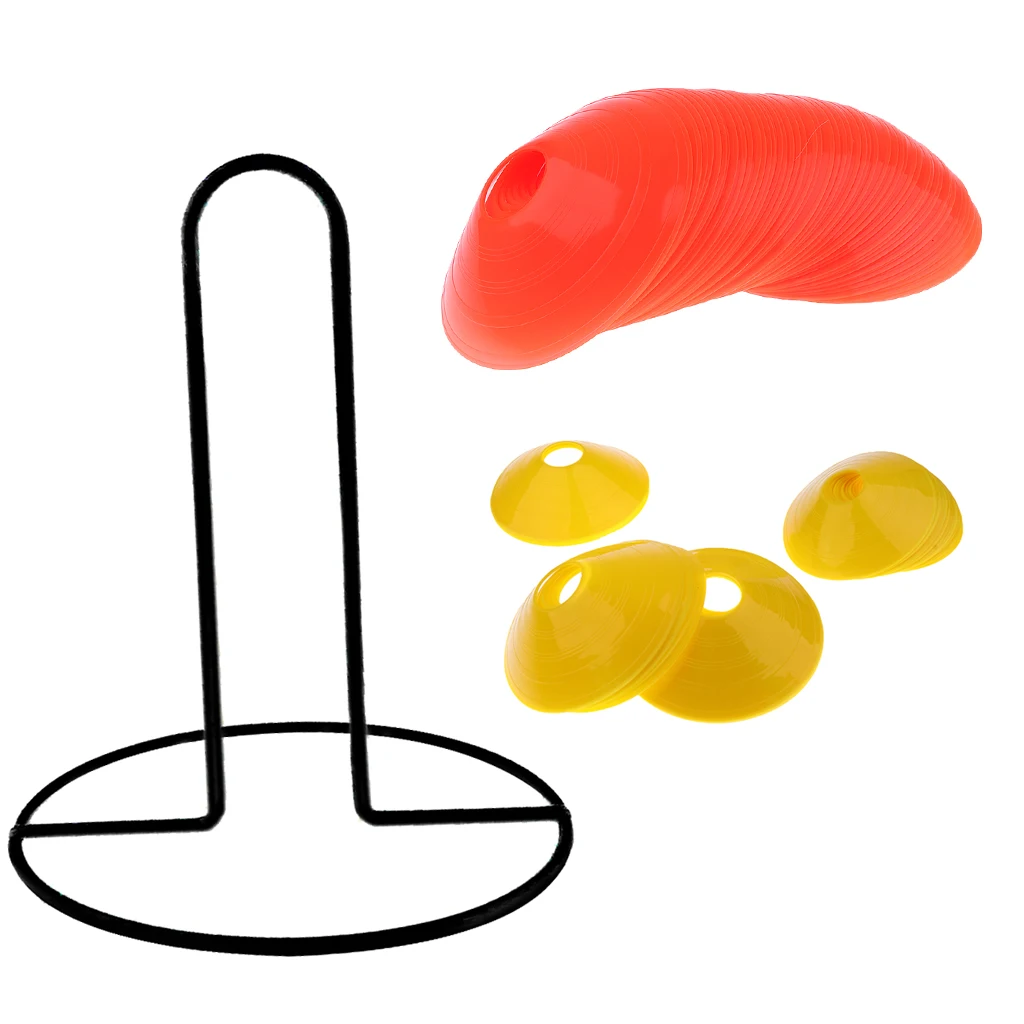20 Pack Soccer Training Cones Football Training Disc Holder Track Field Trainer
