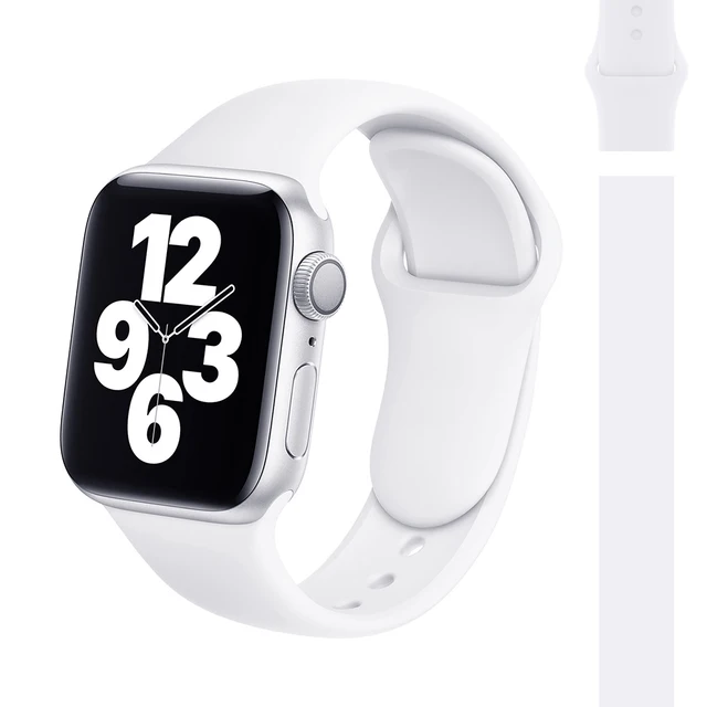 Silicone Strap Watch Compatible Apple Watch Band 45mm 44mm 41mm for bracelet iWatch 40mm 38mm correa apple watch series 7 6 5 SE 2