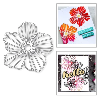 

2020 New Plant Flowers Texture Embossing Background Metal Cutting Dies For DIY Making Greeting Card Paper Scrapbooking No Stamps