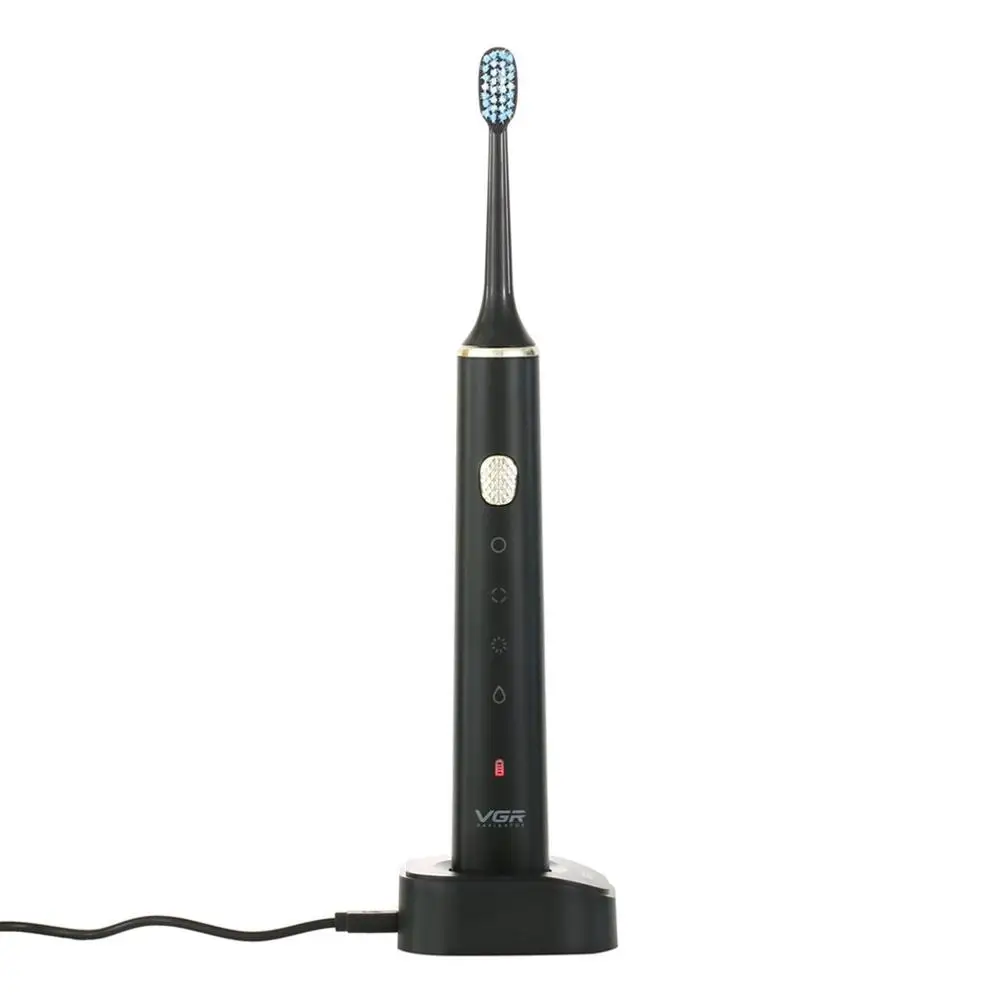 

USB Charging Intelligent Automatic Toothbrush Waterproof Massage Soft Hair Brush Head Sonic Electric Toothbrush