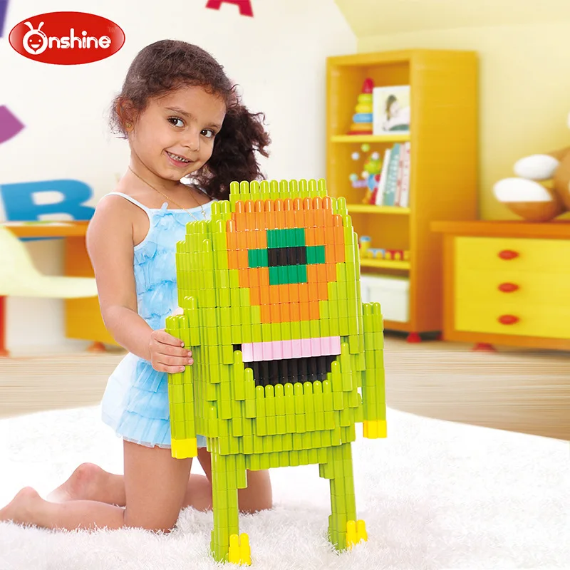 

Onshine Bullet Plastic Assembled Fight Inserted Educational Children sdip enlighten Toy Baby Building Blocks 132 PCs