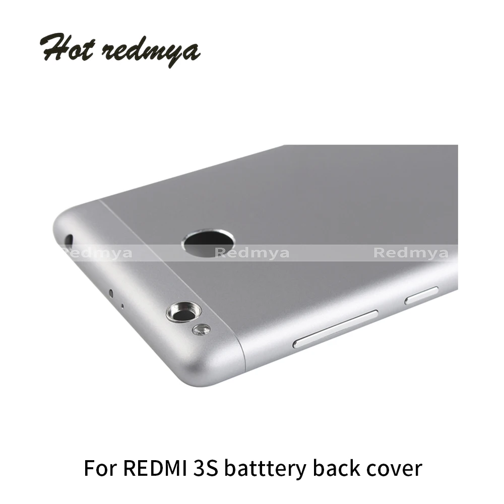 Полный корпус для Xiaomi Redmi 3S задняя крышка металлическая крышка батарейного отсека задняя крышка чехол Замена запчастей