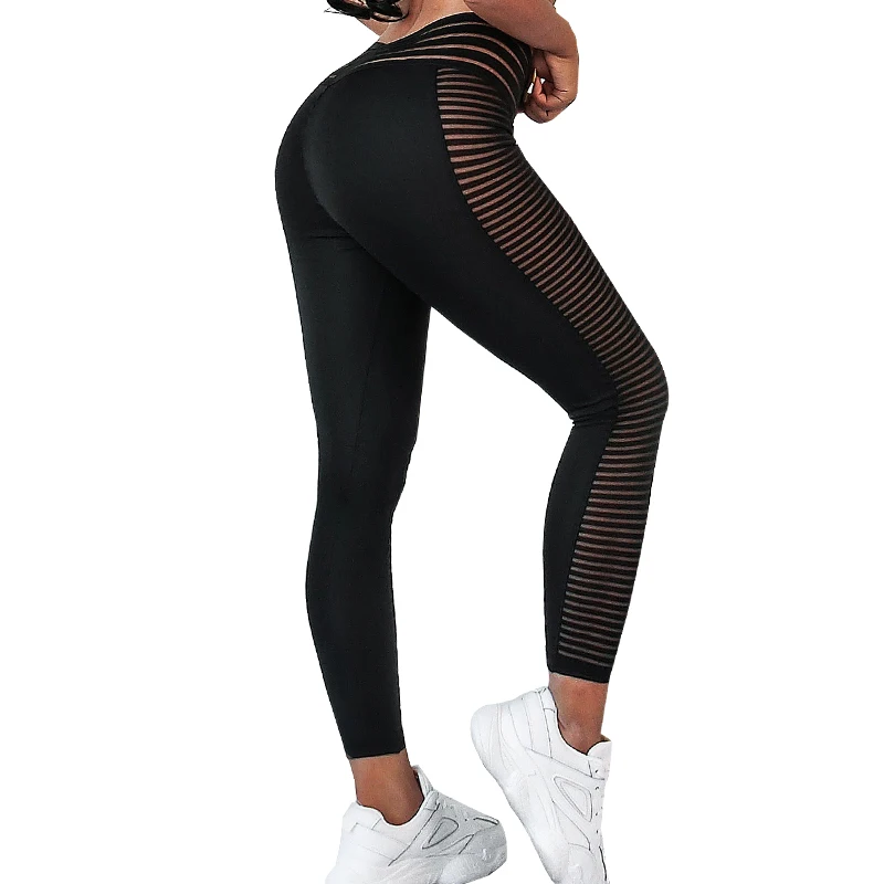 Женские спортивные легинсы пуш-ап CHRLEISURE, эластичные черные легинсы с высокой талией для занятий спортом