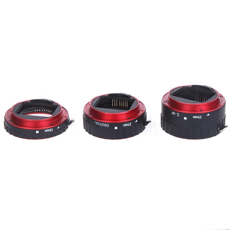 Ttl Автофокус AF макро Удлинительное Кольцо для объективов EF EF-S Canon красный