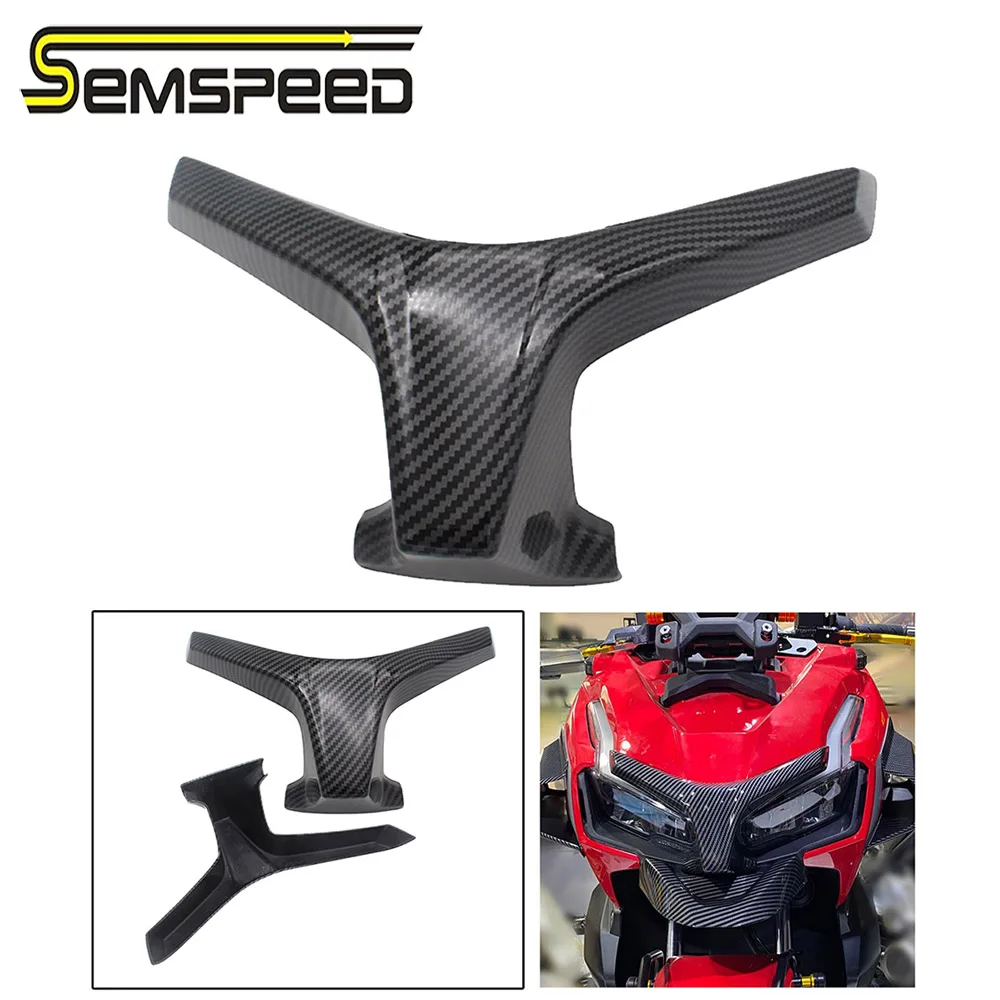 

SEMSPEED углеродный черный для HONDA ADV150 adv 150, 2019, 2020, защита передних фар мотоцикла, крышка обтекателя, защитная крышка olekranon