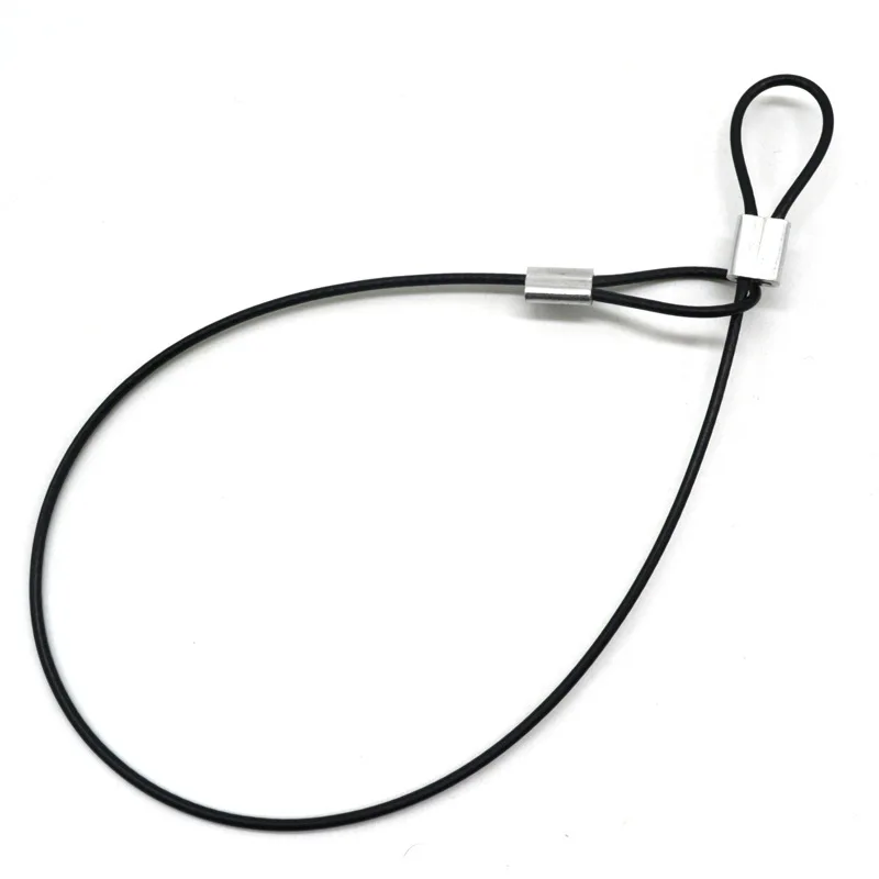 Black 30cm Ремень безопасности из нержавеющей стали Tether ремешок на запястье 30 см для GoPro спортивные аксессуары для видеокамеры Новые - Цвет: Black 30cm