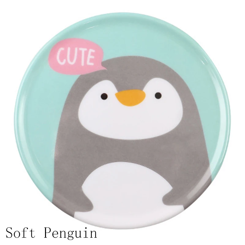 Soft Penguin Коврики для стола с мультяшным рисунком, противоскользящие, 16,5 см, аксессуары для кухни, 1 шт., изоляционный коврик, коврик для чаши, INS style, украшения для дома - Цвет: Soft Penguin