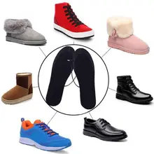 USB стельки для ног с электрическим подогревом, дышащие Теплые Зимние Стельки из углеродного волокна для зарядки, дезодоранты