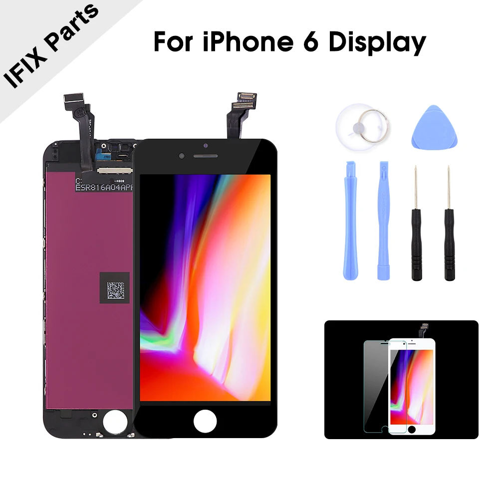 Mixed Color Класс AAA+ ЖК-экран для iPhone 6 ЖК-дисплей с 3D кодирующий преобразователь сенсорного экрана в сборе Замена - Цвет: Mixed Color