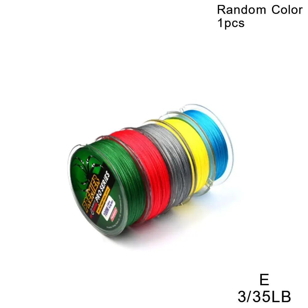 100M Super Strong Strands Braided Wire Fishing Line 4 6-100LB 0.4-10.0 PE Material Multifilament Carp Fishing For Fish Rope Cord - Цвет: E  3   35LB