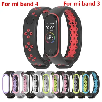 

Mi Band 4 Strap Sport wrist strap for Xiaomi mi band 3 black Silicone Bracelet for band3 xiaomi Mi band 4 smart watch bracelet