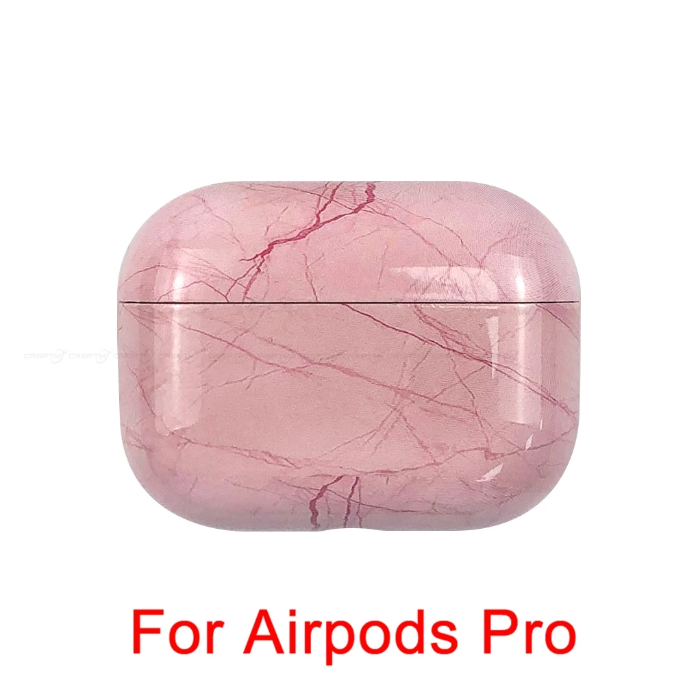 Чехол для наушников CASPTM с мраморным узором для Airpods 1 2 Pro, Жесткий Чехол для ПК, чехол для зарядки, корпус для AirPods 1 2 3, защитный чехол - Цвет: 15