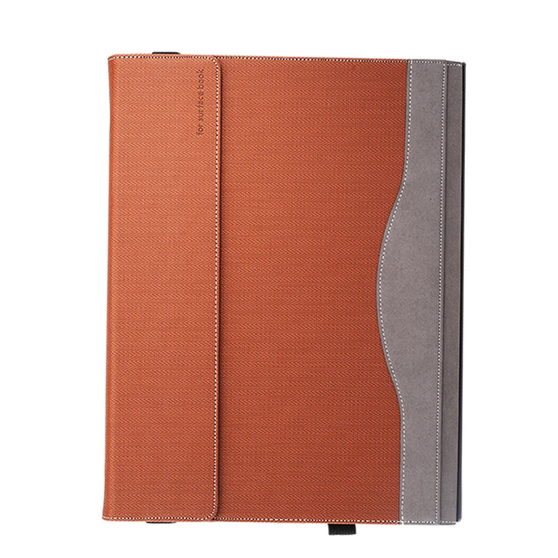 Бизнес поверхность книга 2 13,5 дюймов ноутбук чехол-книжка съемный защитный чехол для microsoft поверхность книга 2 15 сумка для ноутбука - Цвет: brown