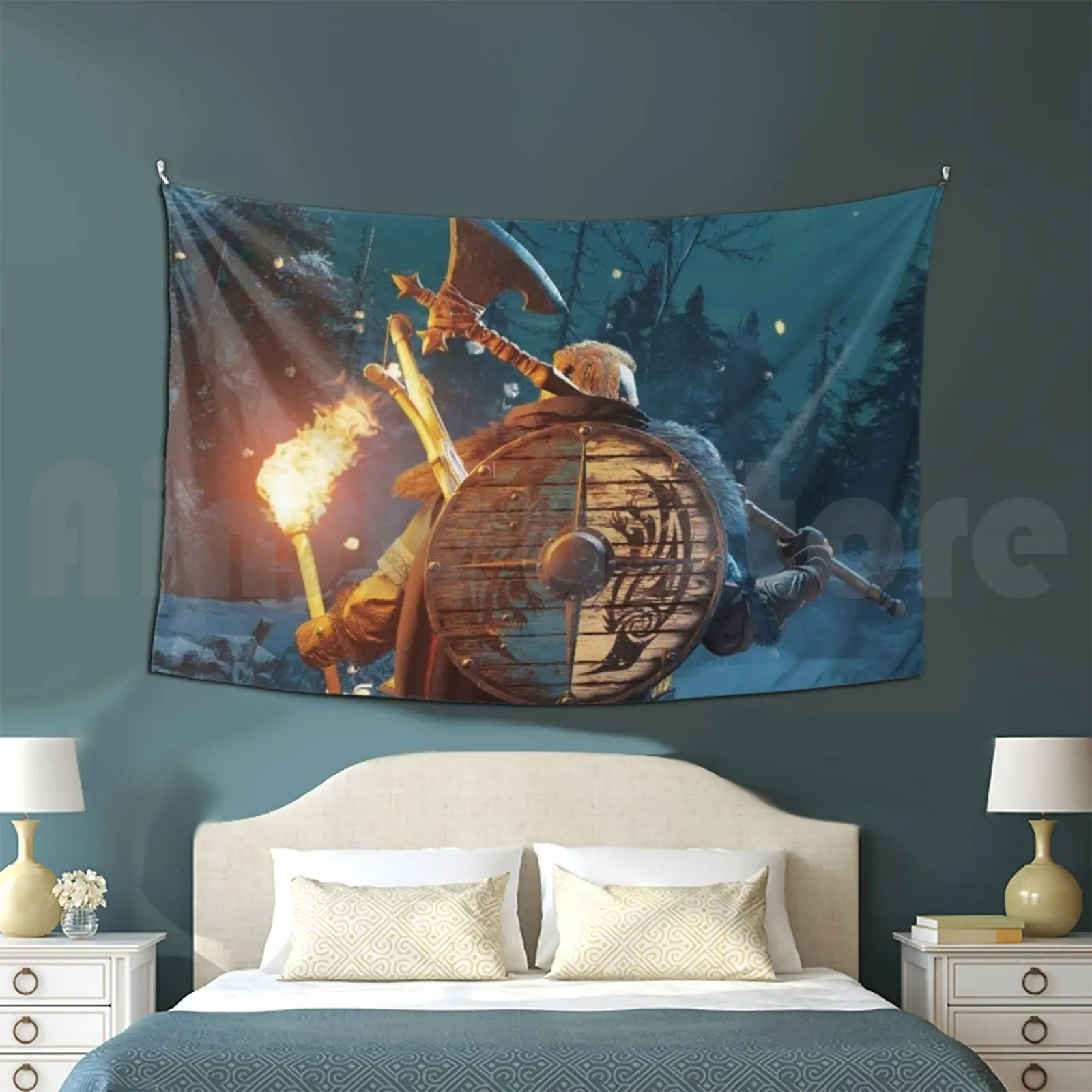 Valhalla Arazzo Soggiorno Camera Da Letto Valhalla Valhalla Assassins Vikings 2020 Creed Eivor Valhalla Game Valhalla