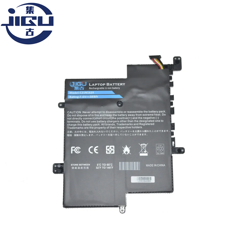 JIGU 7 6 V 38Wh C21N1807 C21N1629 Аккумулятор для ноутбука ASUS VivoBook E12 X207NA X207NAH E203MA