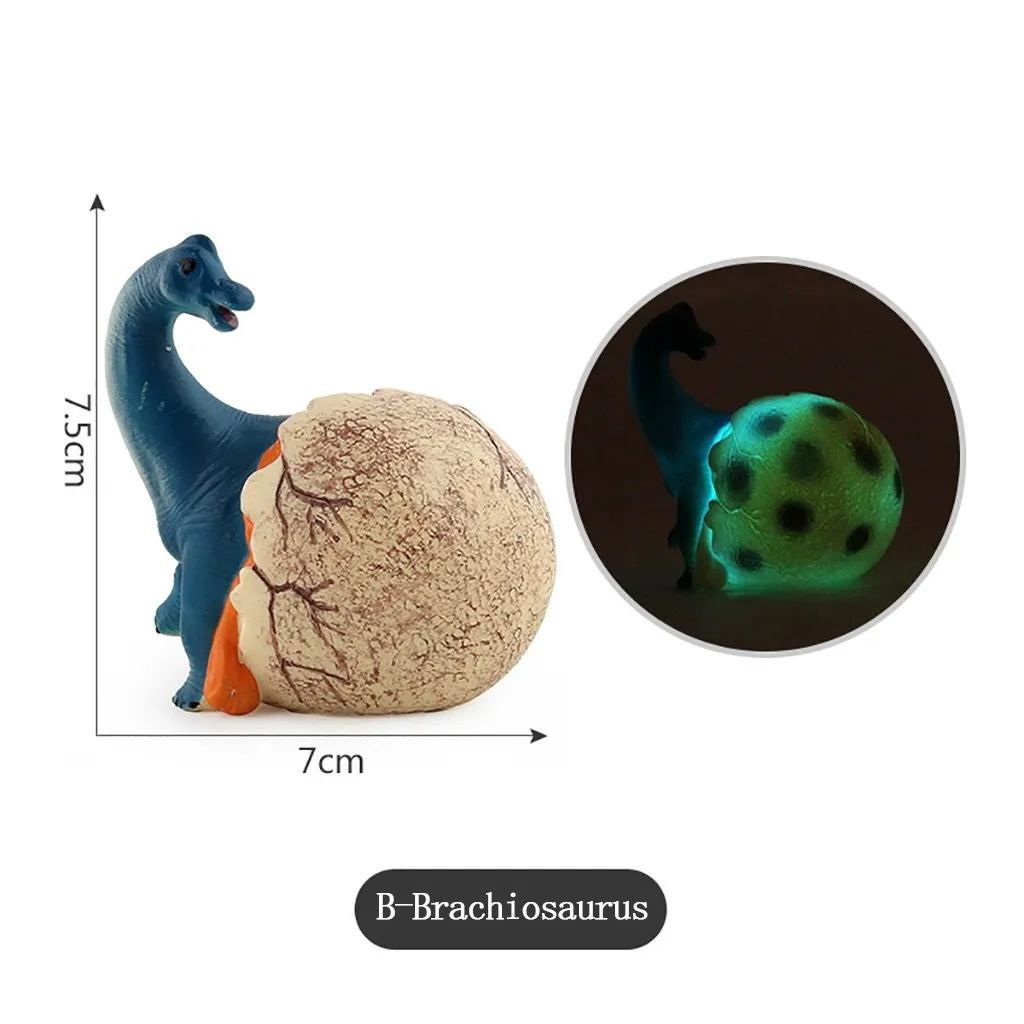 Новинка, имитирующий светящийся светильник в виде динозавра, яйца, модель, детские игрушки, подарки, Монтессори, juguetes, brinquedos, игрушки, обучающая игрушка