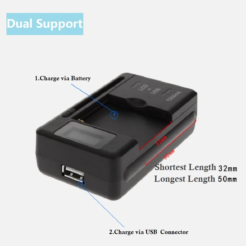 Charger Adapter Battery Charger Power Supply Adapter Battery Charger Adapter Mobile Battery Charger Universal LCD Indicator Screen