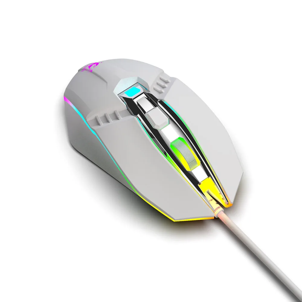 Игровой Мышь лазерный Мышь 10 программируемых макро Кнопка RGB Подсветка 3 светодиодный светильник режимов проводной MMO компьютерная мышь с 6 кнопками