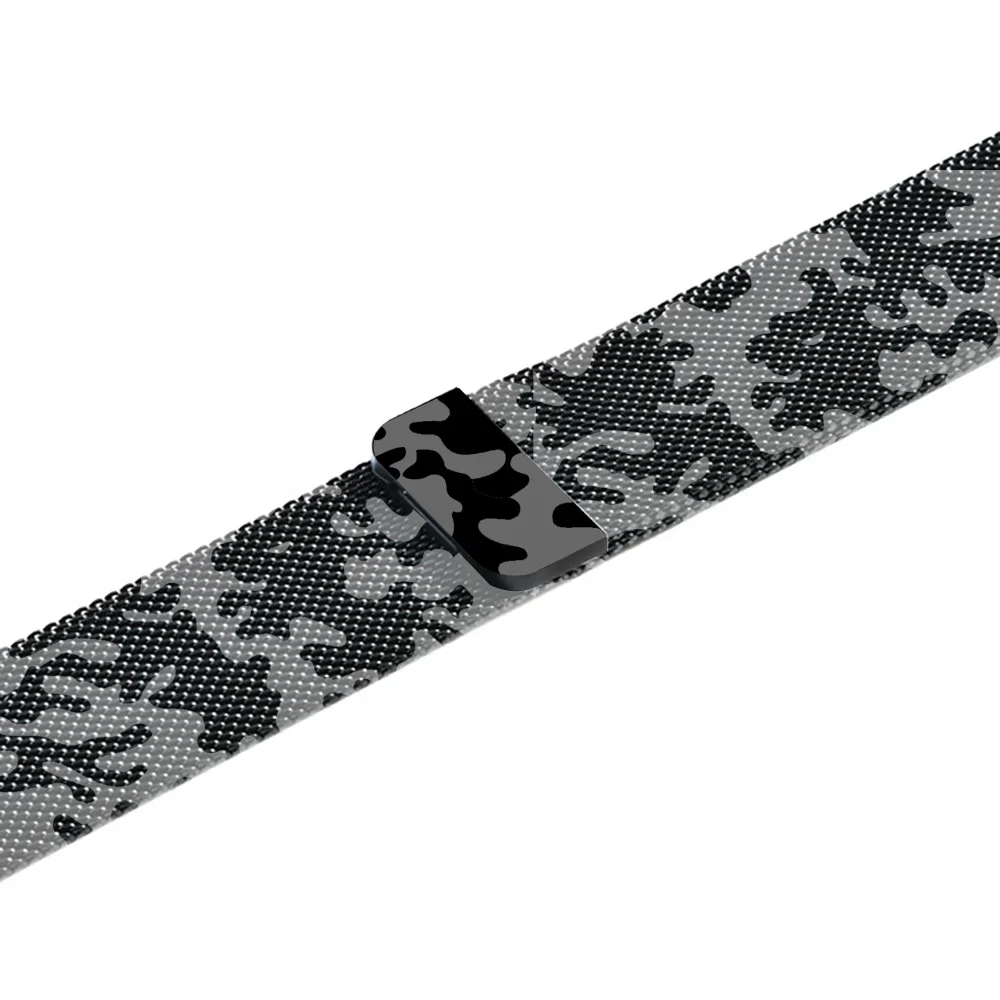 camouflag milanese Loop Bracelet Stainless Steel band For Apple watch series 4 5 40mm 44mm band for iWatch strap 1 2 3 42mm 38mm