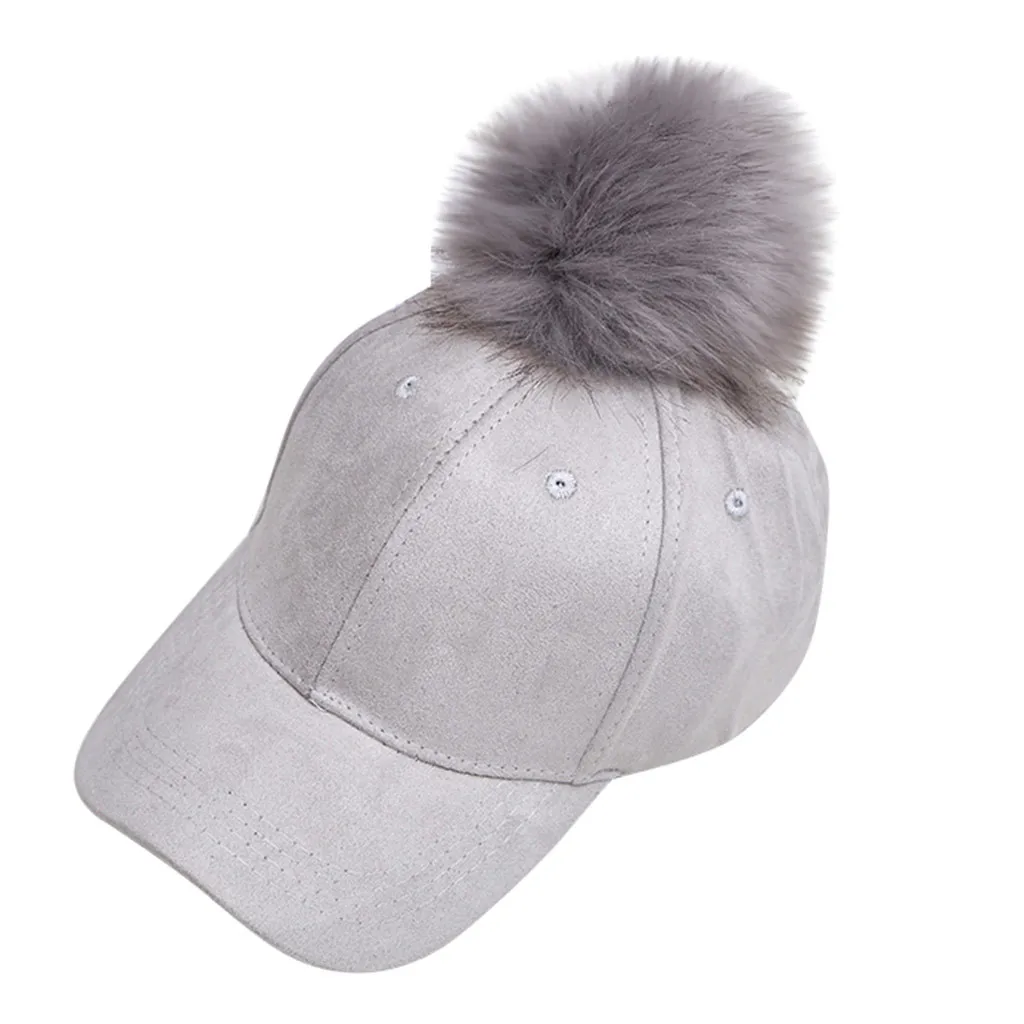fur ball baseball cap
