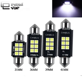 

4pcs Festoon 36mm 31mm 39mm 41mm LED Dome Map Light C5W 3030 8SMD Super Bright Canbus Festoon Dome Auto Car Interior Bulb 12V