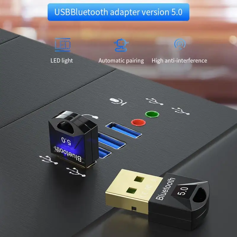 1 шт. мини-адаптер Bluetooth 5 0 беспроводной адаптер для ПК Компьютерная Мышь