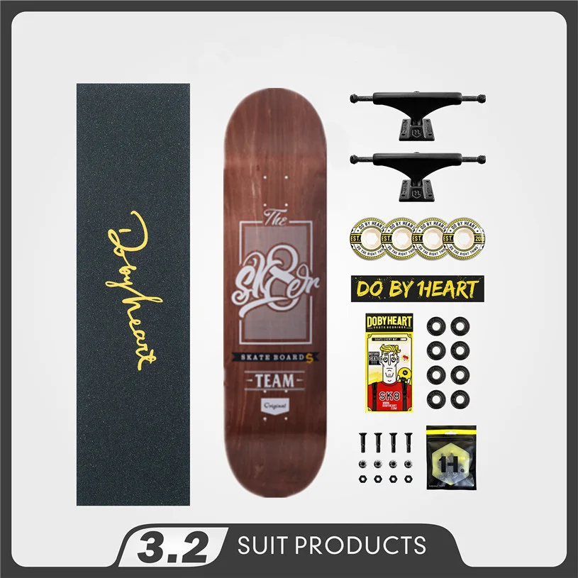 Скейтборд SK8ER полный скейтборд 8 0/8 25 &quot колеса 52 мм и грузовики 5 25&quot Pro аксессуары