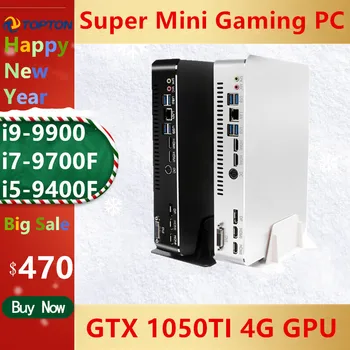 

2020 Mini Gaming PC Desktop Level i9-9900 i7-9700F i5-9400F GTX1050TI 4G GPU Win10 Micro Computer NVMe 2*HDMI 2.0 DVI DP AC WiFi