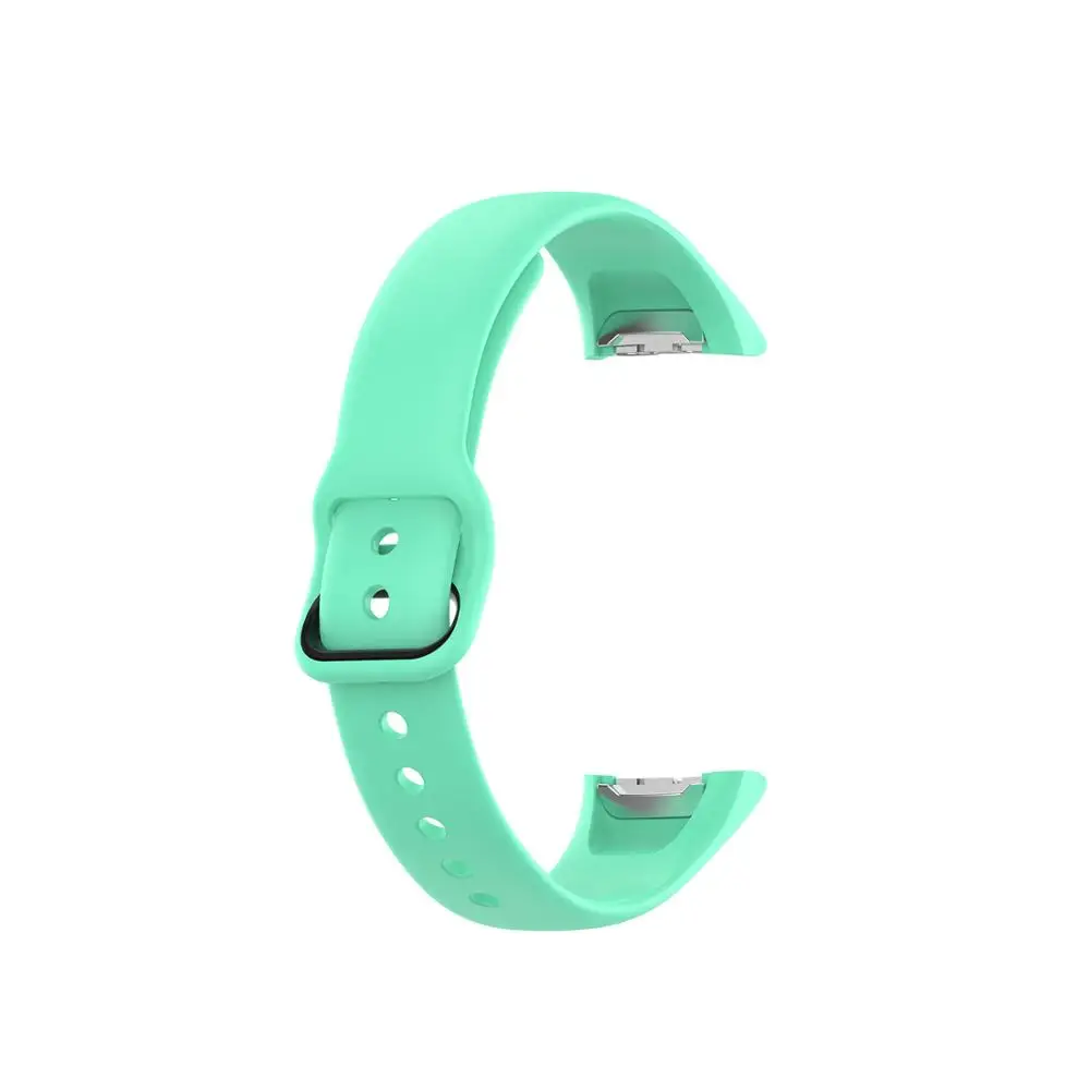 silicone Replacement Watch Band Wrist Strap For Samsung Galaxy Fit SM-R370 Smart WristBand watchStrapHigh Quality sport Bracelet - Band Color: Duck green