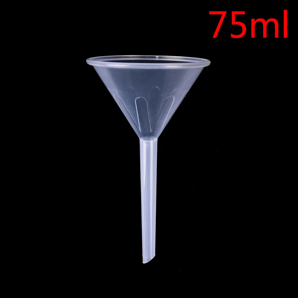 

1pcs Perfume Funnel 1/2" 75ml Mouth Dia Laboratory Transfer Perfume Mini And Clear White Plastic Filter Funnel