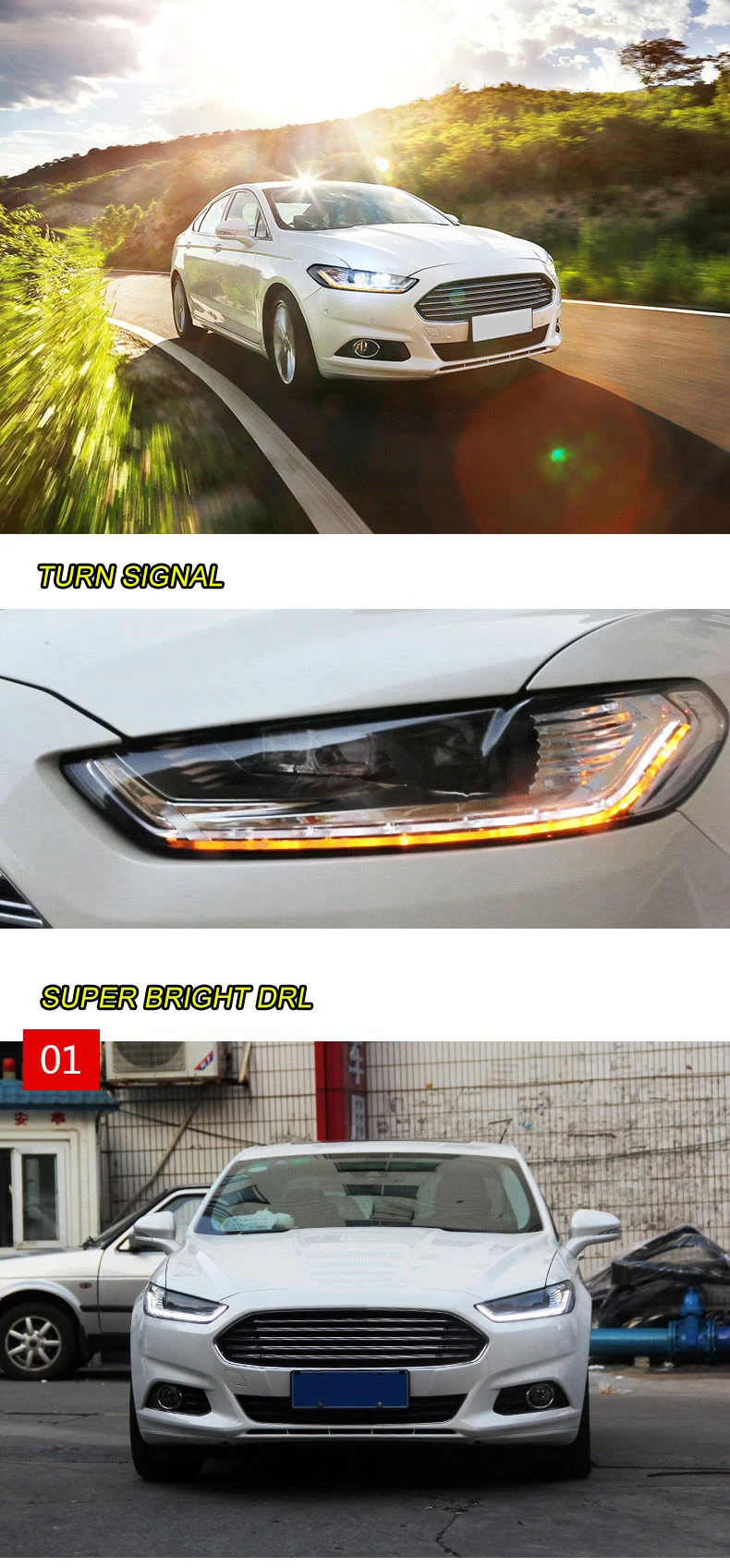 Автомобильный Стайлинг светодиодный HID 2013- светодиодный фары передняя фара чехол для Ford mondeo Bi-Xenon mondeo объектив ближнего света
