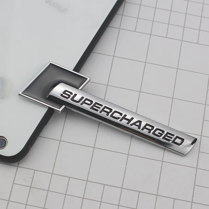 [ ] 30 шт. автомобильный Стайлинг Auminum сплав SUPERCHARGED эмблема задний багажник значок боковые логотипы автомобиля наклейки на тело