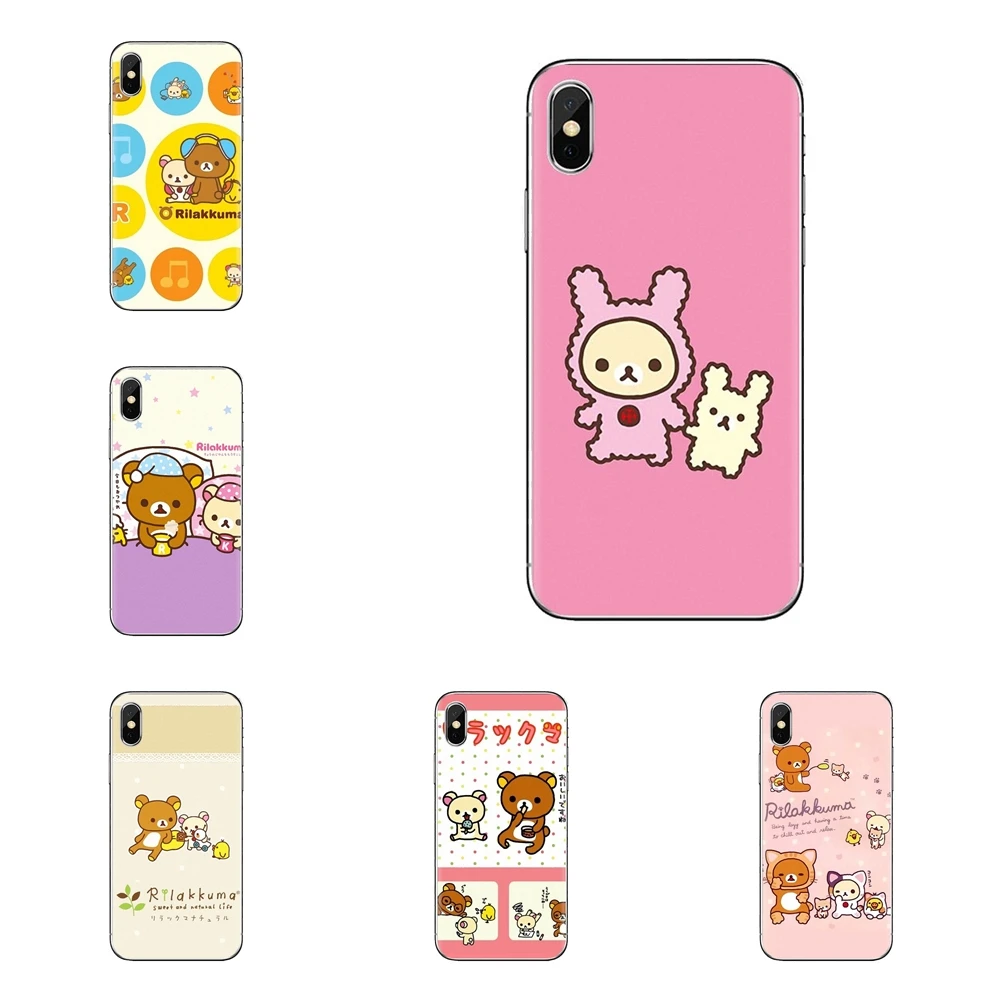 Мягкий силиконовый чехол Япония Rilakkuma Teddy Релакс медведь для iPod Touch Apple iPhone 11 Pro 4 4s 5