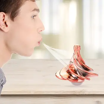 

3D Pneumatic Gyro Toys Alloy Multicolored Wind Blowing Spinning Top Decompression Artifact Pressure Relief Tools