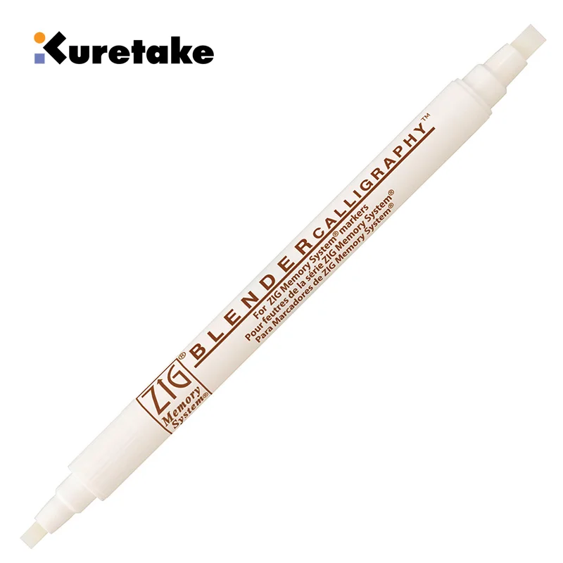 Kuretake двойная головка смешивания градиентная ручка бесцветный прозрачный на водной основе пигмент смешивания живопись Рисование маркер MS-9500 - Цвет: kuretake MS 9500