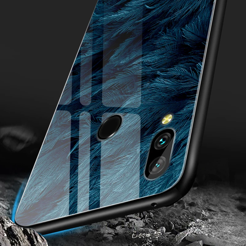 Закаленное Стекло чехол для Huawei Honor 6X 7X 7A 7C 8A 8X 9Lite модная накладка на заднюю панель Y6 Y9 Y7 премьер-профессионал Magic2 Роскошная оболочка